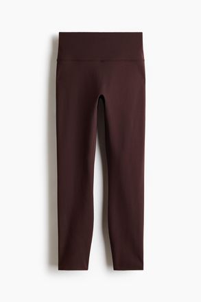 H&M Kn&ouml;chellange Sportleggings mit SoftMove - Warmes Braun