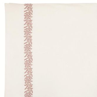 Ballard Designs Salome Embroidered Vine Duvet Cover - Woodrose, Queen - Ballard Designs