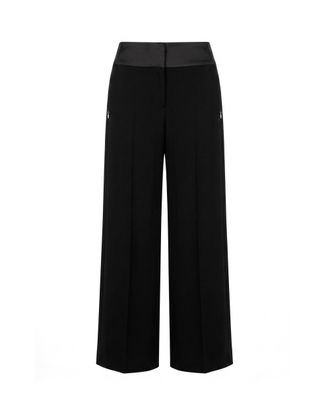 Patrizia Pepe Black Tailored Straight-Leg Pants
