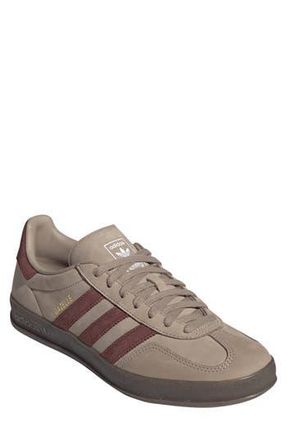 adidas Gazelle Indoor Sneaker in Trace Khaki/Fox Brown/White at Nordstrom Rack, Size 10