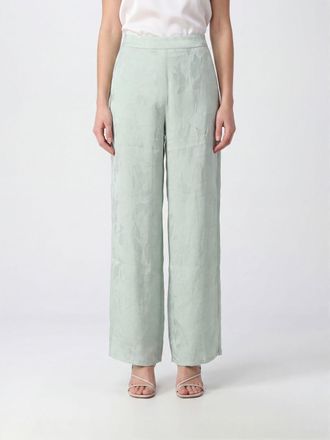 Calvin Klein Pantaloni palazzo floreali in raso a vita alta