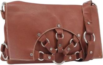 Celine Pre-owned Vintage Schoudertas - Dames - Vintage Schoudertas - Bruin - ONE Size - Leer - Vintage