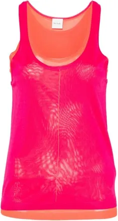 Paul Smith Tops, Dames, Veelkleurig, L, Sleeveless Layered Top
