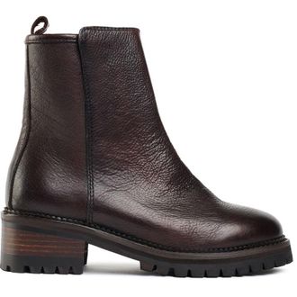 Sole Womens Crafted Thimble Inside Zip Boots - Brown Leather - Size UK 6