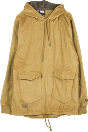 New Era Klassieke Hoodie - Heren - Zomerjassen - Bruin - L - Katoen - Jassen