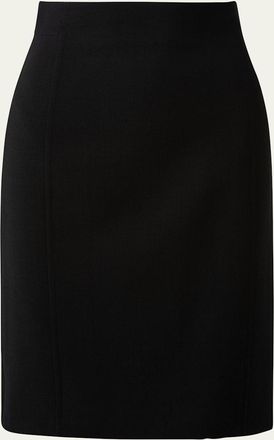 Akris Wool-Blend Knee-Length Pencil Skirt