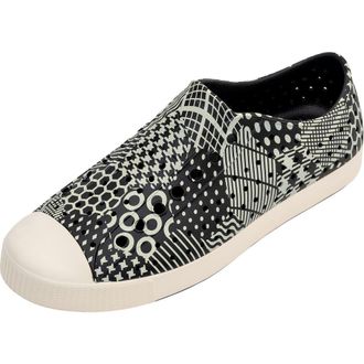 Native Jefferson Printed Slip-On Sneaker in Jiffy Black/Bone Multi Hex at Nordstrom Rack, Size 5