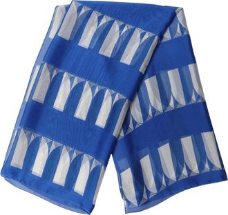 Dolce & Gabbana Foulard Sjaal - Dames - Zijden sjaals - Blauw - ONE Size - Accessoires