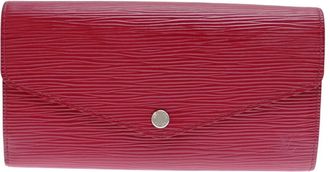 Louis Vuitton Fuchsia Pink Pink Epi Leather Long Wallet (Bi-Fold) (Pre-Owned)