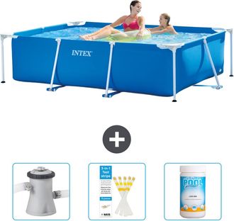 Intex Piscina Con Estructura Rectangular - 220x150x60 Cm - 6-piezas Scb73