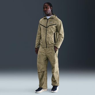 Nike Mens Tech Open-Hem Woven Pants in Brown | IM7838-276