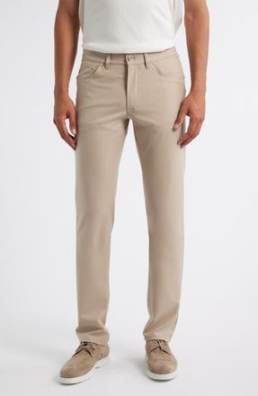 Brax Chuck Modern Fit Five-Pocket Pants in Ivory at Nordstrom, Size 42 X 34