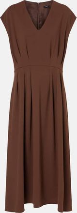 Joseph Pleated cady midi dress