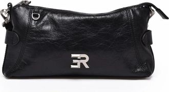Ermanno Scervino Adele Leather Shoulder Bag With Zip Closure And Adjustable Strap