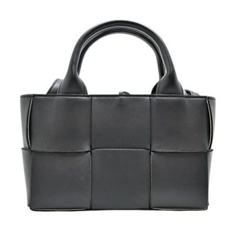 Bottega Veneta Pre-owned Vintage Mini Tote Tas - Dames - Pre-owned - Zwart - Maat: ONE Size Leer