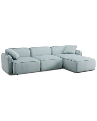 TOV Furniture Tov Furniture Travie Performance Corduroy Velvet 4Pc Modular Sectional