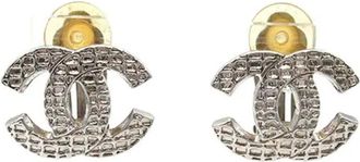 Chanel Orecchini a clip CC placcati argento 2000