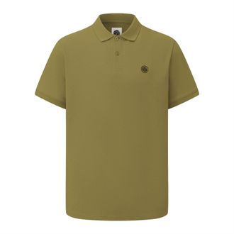 Pretty Green Heren Katoenen Polo Shirt (Kaki Groen)