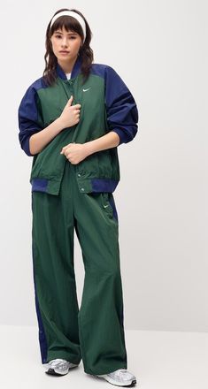 Nike Womens Coloured blocks nylon jacket