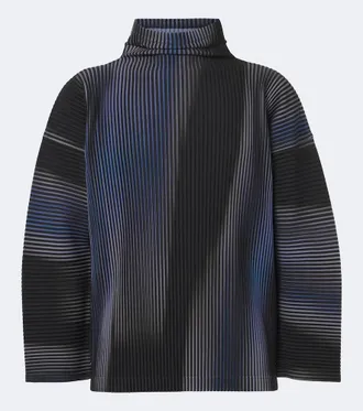 Homme Pliss&eacute; Issey Miyake Homme Pliss&eacute; Issey Miyake Blend of Lights pleated printed top