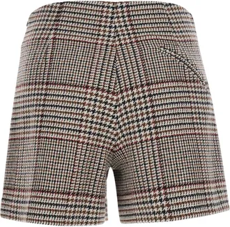 Federica Tosi Womens Shorts Galles Multicolour Wool