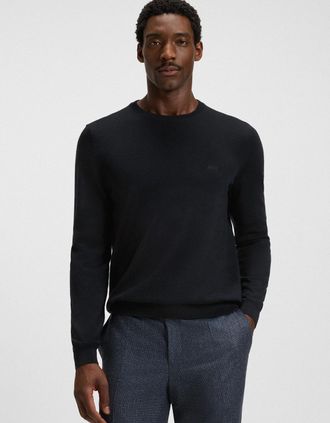 HUGO BOSS Mens BOSS Black Botto-L Sweater A1-25 404 Dk Blue - Size: 38
