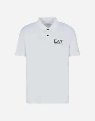 Emporio Armani Mens Cotton White Button Up Polo Shirt - Size: 36