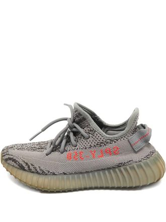 Yeezy by Kanye West 350 V2 slip-on sneakers - women - Fabric/Fabric/Rubber - 38 - Grey
