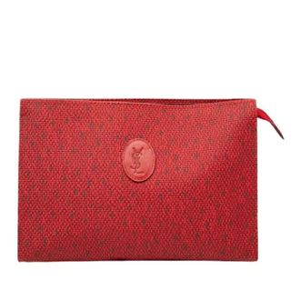 Saint Laurent Pre-owned Canvas Clutch - - Pre-owned - Donna - Rosso - ONE SIZE