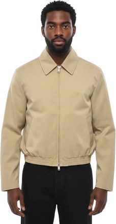 1989 STUDIO Beige Shirt Collar Bomber Jacket
