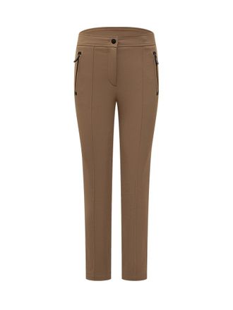 Moncler Brown Slim Flat Front Pants