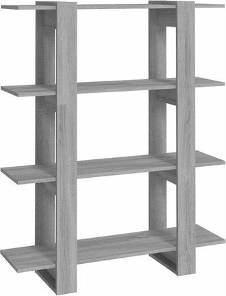 vidaXL Vidaxl - Estantería/divisor de espacios gris Sonoma 100x30x123,5 cm