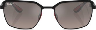 Ray-Ban square-frame sunglasses - unisex - Steel - 58 - Black
