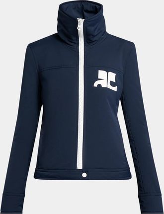 Courr&egrave;ges Techno Nylon Zip Track Jacket