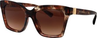 Dolce & Gabbana Womens Sunglasses Dark Red Havana Acetate