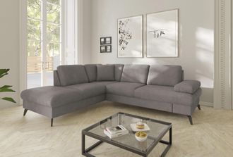 Sit&more Ecksofa »Morris Jubi L-Form, B: 238 cm« mit Armteilfunktion & 1 Zierkissen, optional Bettfunktion
