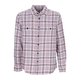 Obey Geruite Flanellen Overhemd met Lange Mouwen - Heren - Casual Overhemden - Veelkleurig - M - Katoen - Overhemden