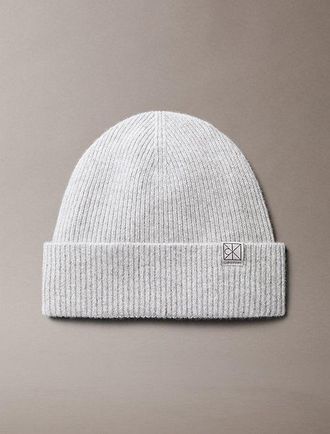 Calvin Klein Gorro De Cashmere Suave Con Emblema