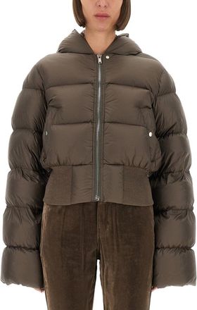 Rick Owens Cropped Down Jacket With Hood