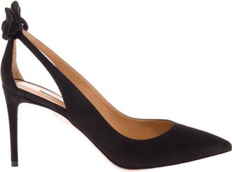 Aquazzura Black Suede Pumps