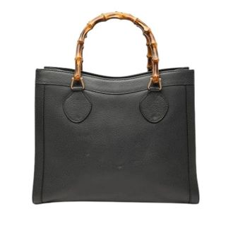 Gucci Pre-owned Diana Tote Bag - Dames - Vintage Shopper - Zwart - ONE Size - Leer - Vintage