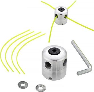 OEM Cabezal De Desbrozadora Universal De Aluminio, Cabezal Para Recortar Bordes, Cabezal De Doble Hilo, Carrete De Nailon Para Cortac&eacute;sped, 1 Cabezal De H