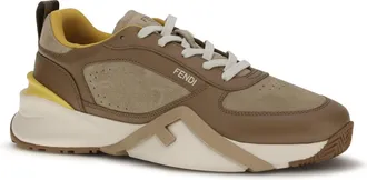 Fendi Mens Flow Sneakers Nocc+biscuit+g.fendi