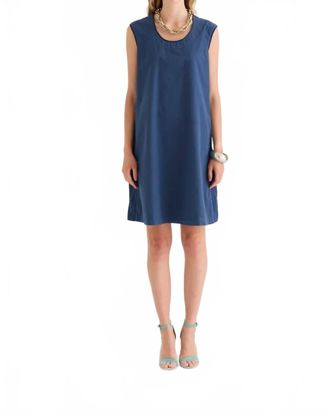 European Culture Sleeveless Mini Dress In Slate