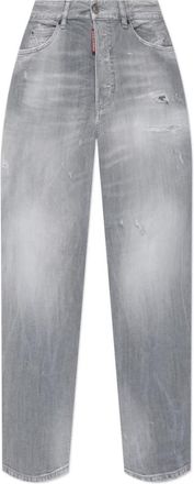 Dsquared2 Boston jeans - Dames - Cropped Jeans - Grijs - XS - Denim - Jeans