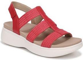 Vionic Sabrina Fisherman Platform Sandal in Varsity Red Leather at Nordstrom Rack, Size 8.5