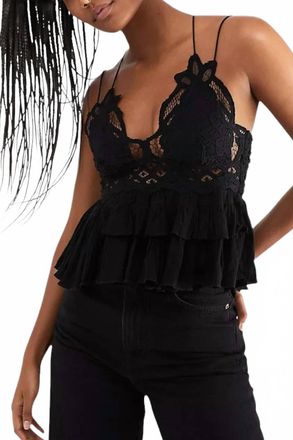 Free People Adella Cami Top In Black