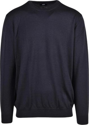 Add Pullover Girocollo - Heren - Ronde hals truien - Zwart - M - Wol - Truien & Vesten