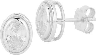 Glaze Jewelry Silver Cz Earrings