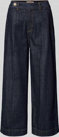Mos Mosh Cropped Wide Leg Jeanshose Modell Bantry Nippon in Dunkelblau, Gr&ouml;&szlig;e 28